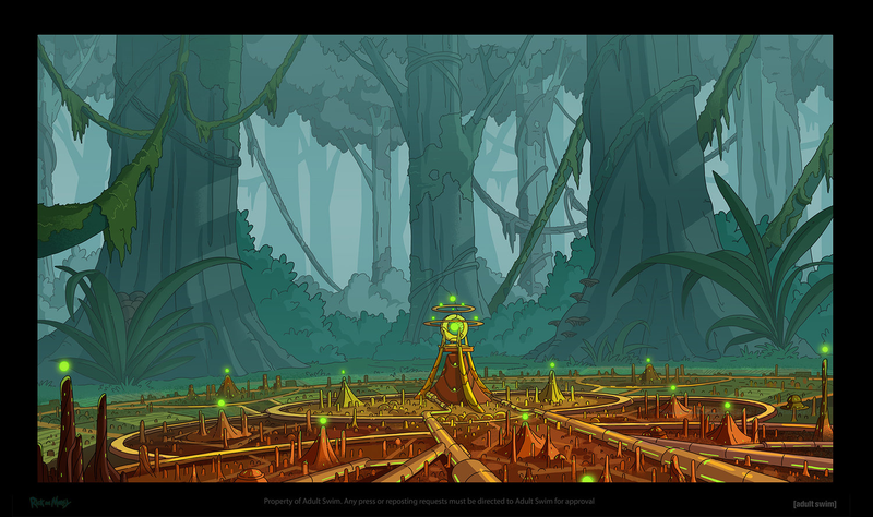 Illustration for article titled Aww Gee, Here's Some Rick & Morty Behind-The-Scenes Art